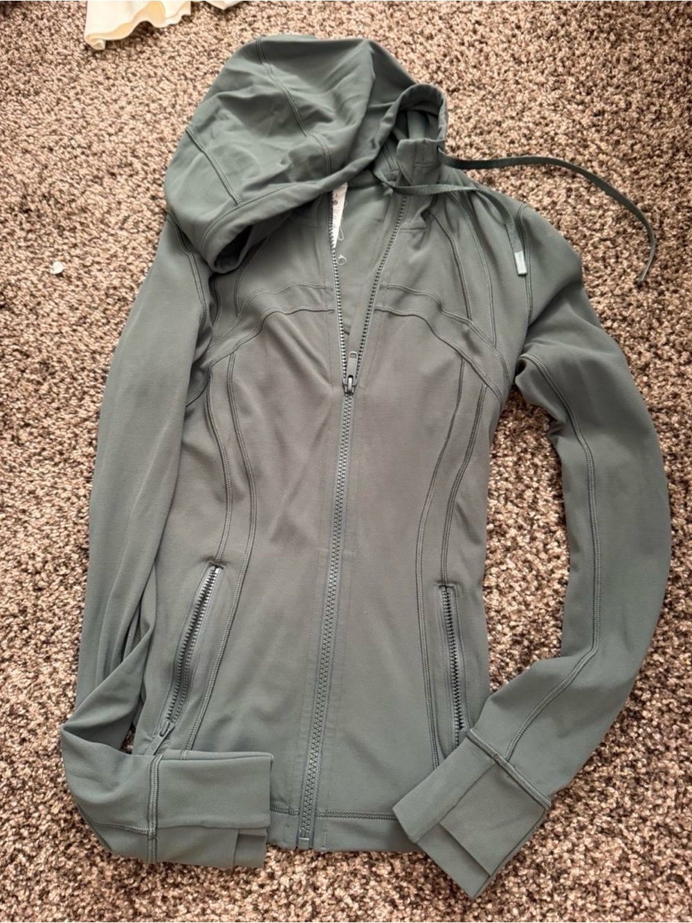 Light Sage grey/green lululemon define Zip Hoodie Jacket for Women